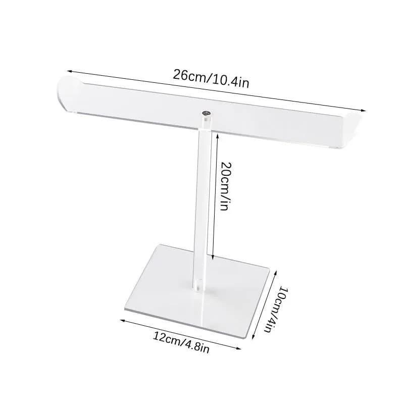 Support de rangement transparent en acrylique pour serre-têtes, présentoir détachable pour colliers 