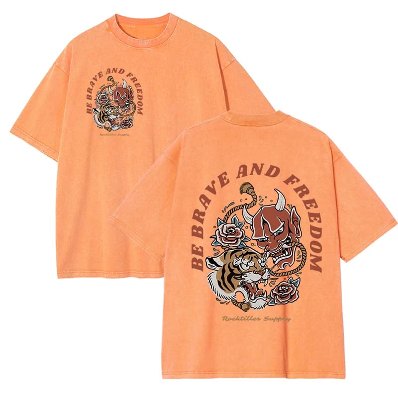 Tigres Est 1985 Sport imprimé lavé femmes T-Shirt été décontracté rétro t-shirts neige lavage T-Shir