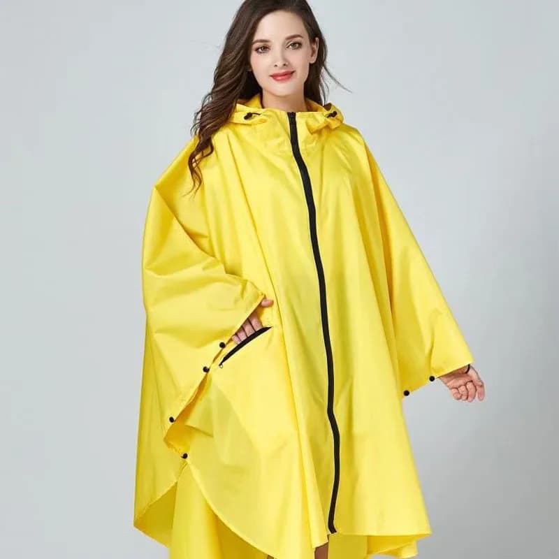 Grande taille XXL femmes respirant imperméable léger manteau de pluie Poncho dames imperméable cape 