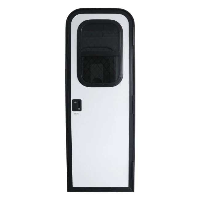 Porte d'entrée de camping-car multi-tailles, serrure à point unique en aluminium, adaptée aux véhicu