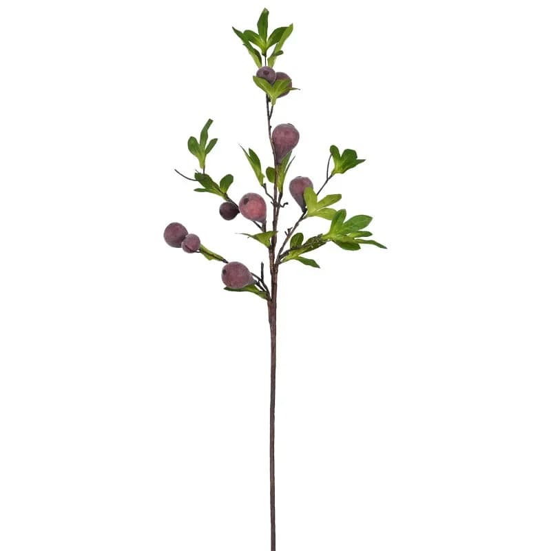 Branches Artificielles de Décoration de Maison, Figues de Fleurs avec Feuilles, Plante de Fruits, Ca