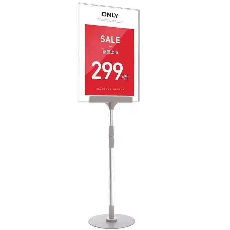 Support de bannière A4 pour magasin de vêtements, affiche d'affichage publicitaire, Placement de bur