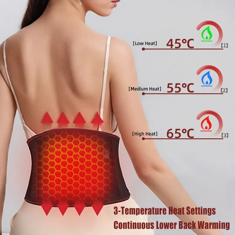 Attelle de soutien électrique chauffante pour la taille, 1 pièce, soulagement de la douleur, coussin