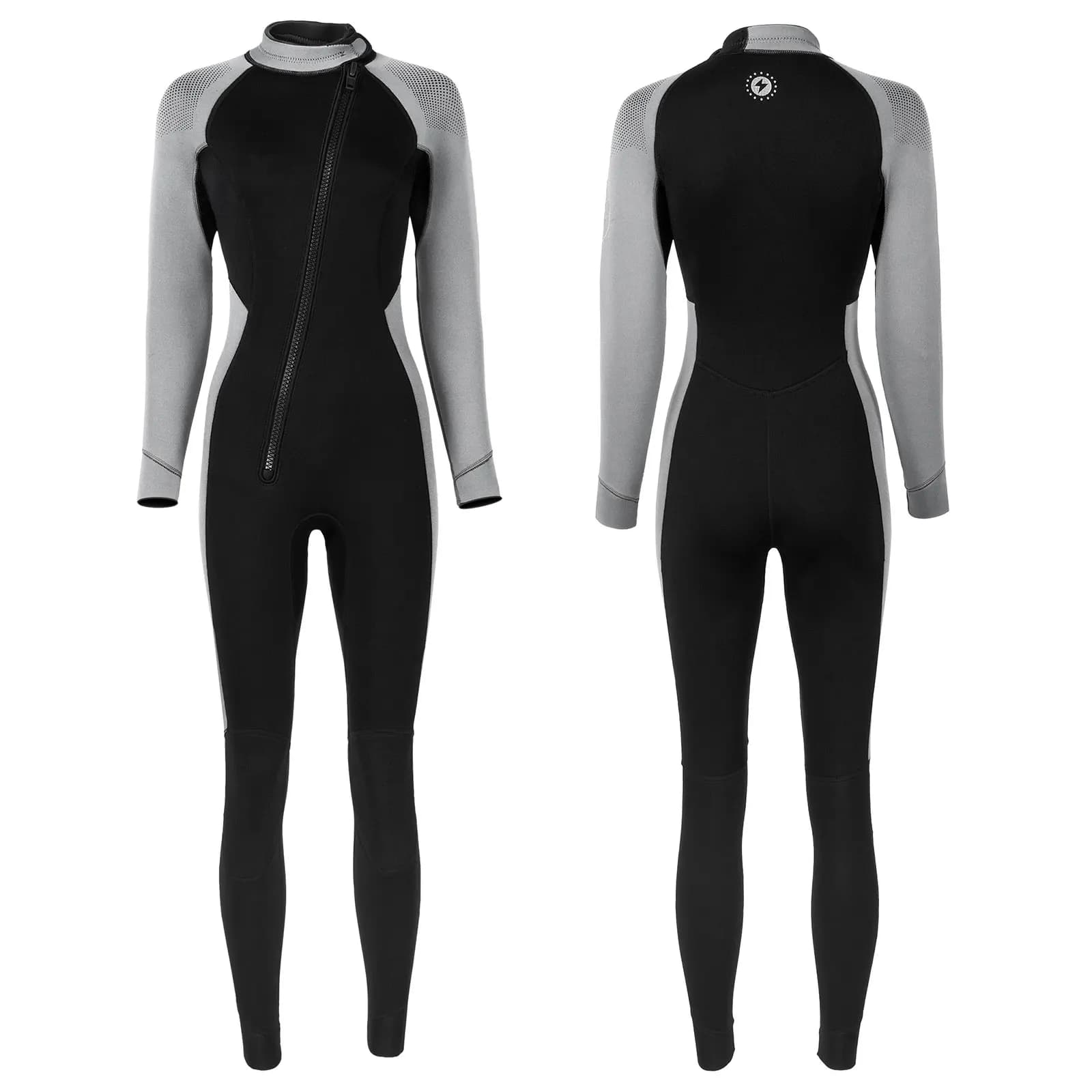 Combinaison thermique une pièce en néoprène pour femmes, 3mm, col montant, manches longues, fermetur
