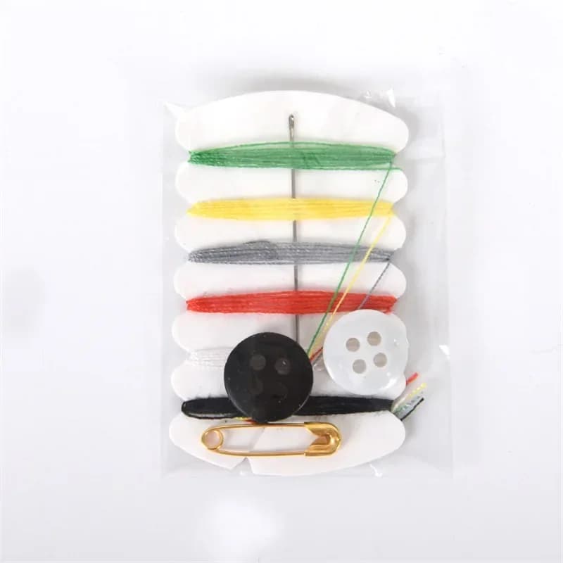 Mini kit de couture portable, fournitures de couture à la main, ensemble de broches de bouton de fil