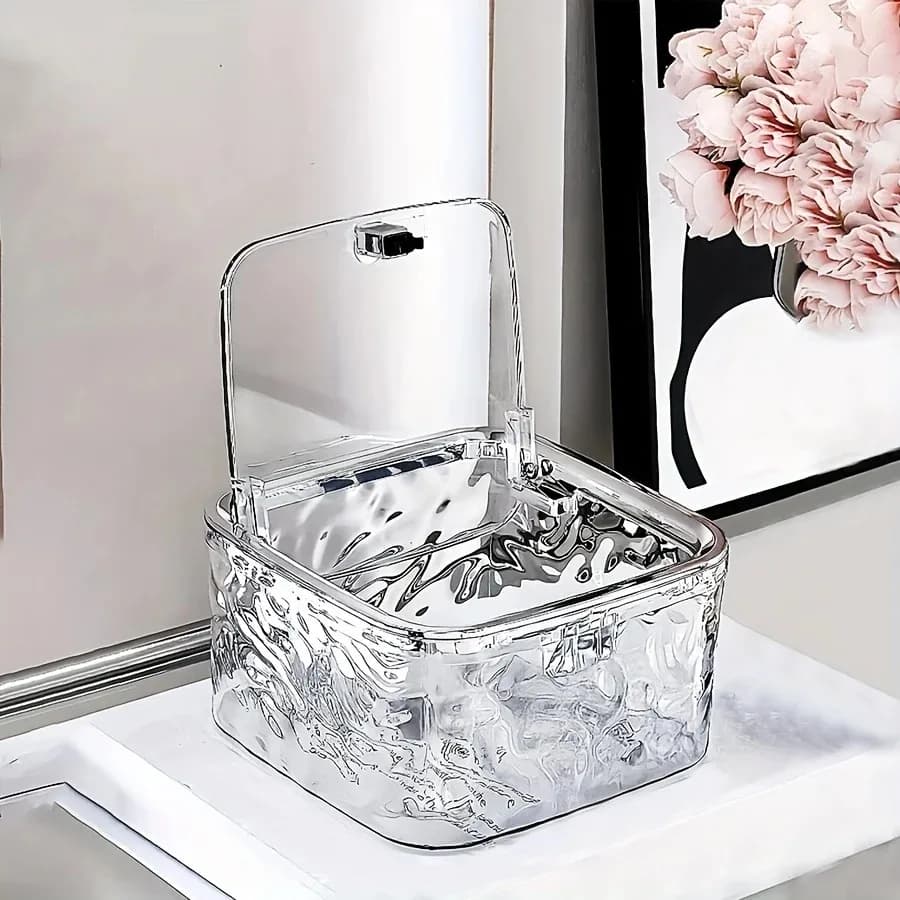 Boîte de rangement pour accessoires de cheveux, organisateur de cheveux en acrylique transparent pou