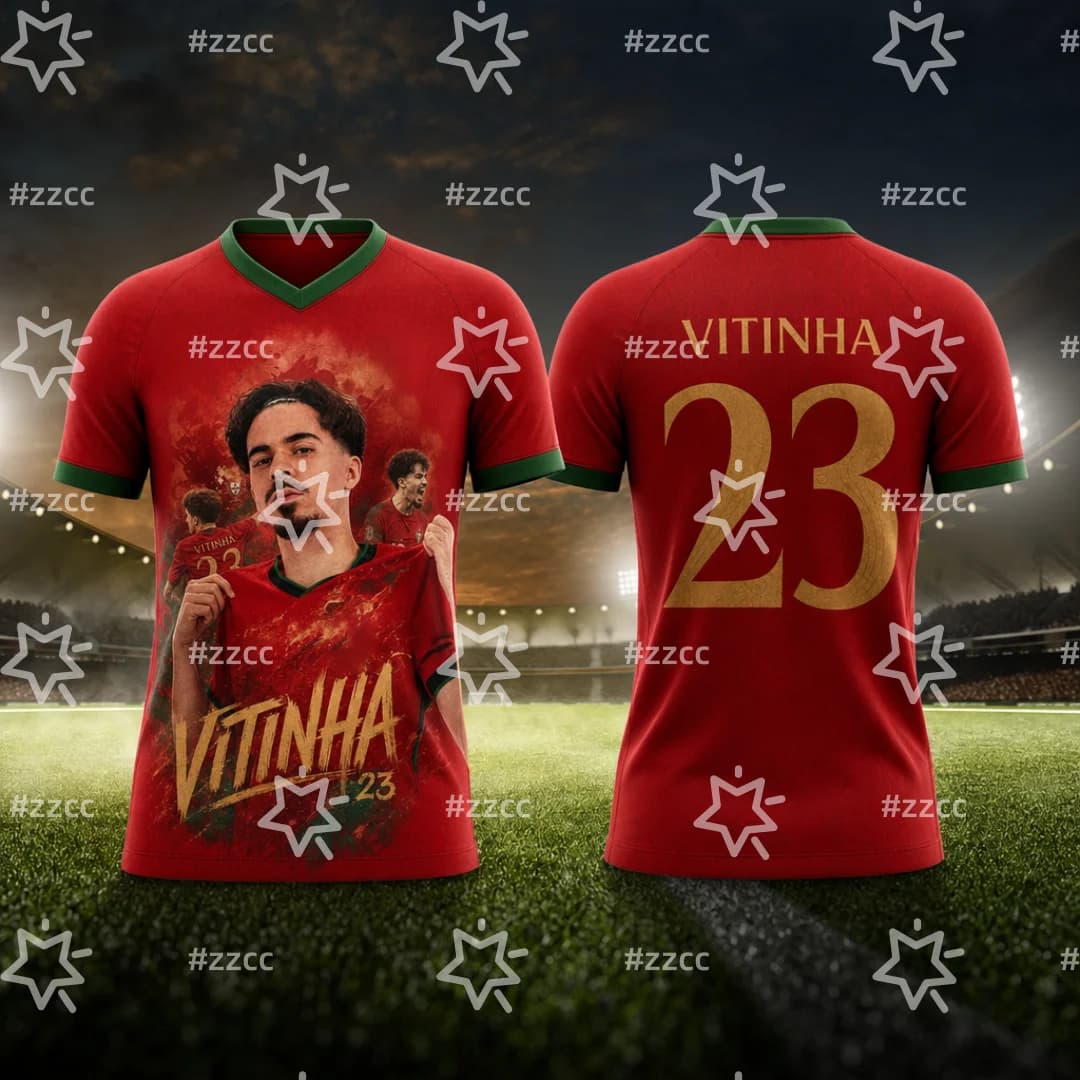 Maillot de football Portugal Vitinha N°23 2026 – Kit Match & Entraînement – T-shirt Sportif Homme & 