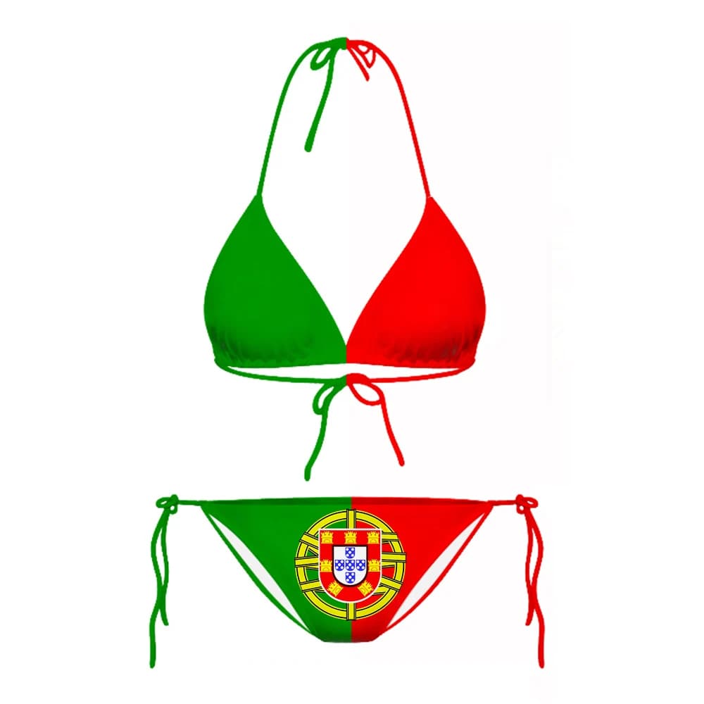 CLOOCL-Ensembles de bikini sexy, sensation portugaise, maillot de bain imprimé en 3D, plage, piscine
