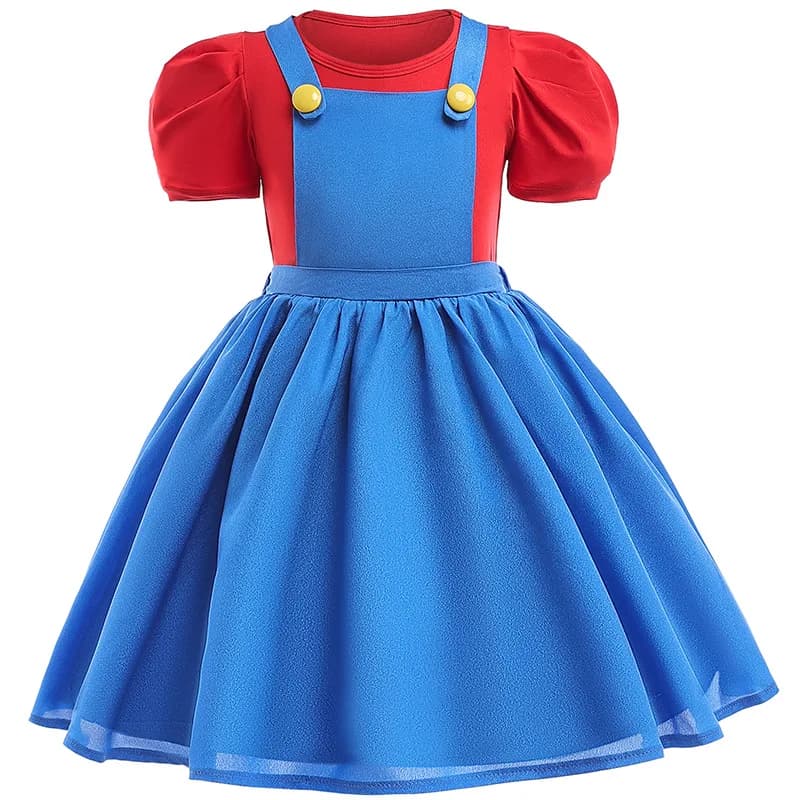 Robe Rosalina pour filles, costume pêche, cosplay, fête d'anniversaire pour enfants, tenue de carnav