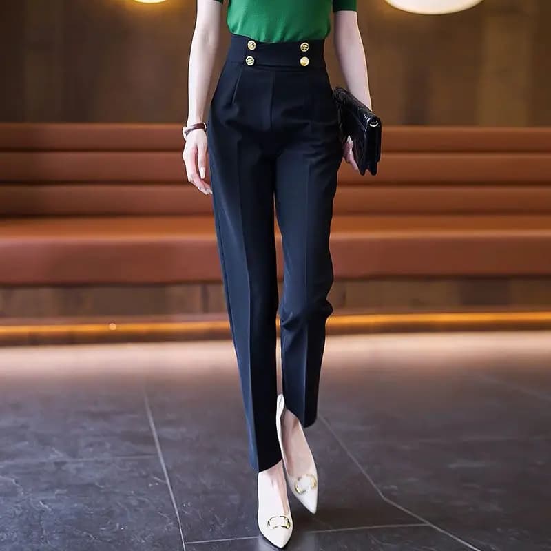 Vêtements et Capris pantalons de couture maigres pour femme Leggings bureau sarouel femme mince trav