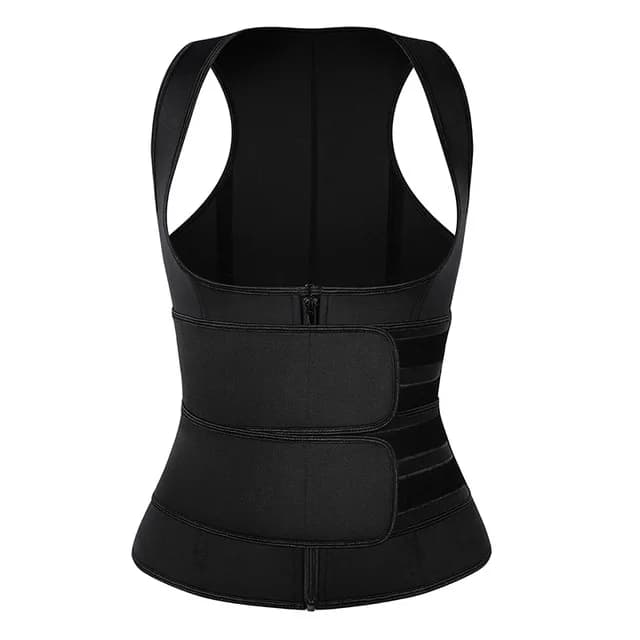 Haut de sauna en néoprène pour femme, amincissant, avec fermeture éclair, gaine amincissante pour la