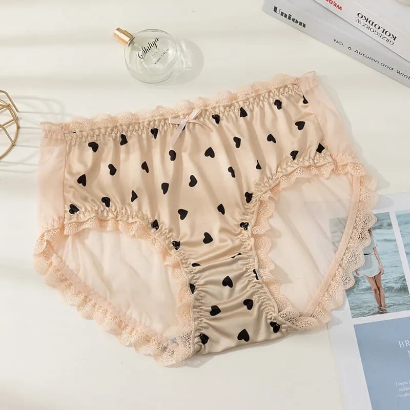 Culotte en dentelle grande taille pour femmes, sous-vêtements Sexy en maille transparente, slip tail