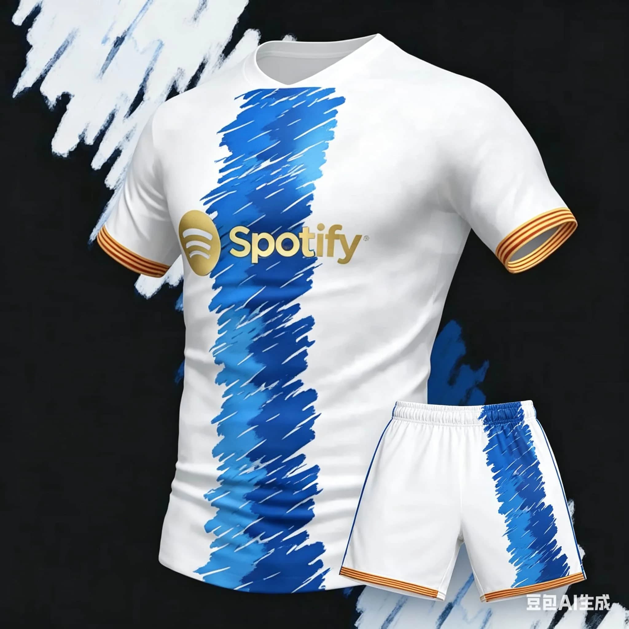 Ensemble de maillots de football édition spéciale Barcelone été pour hommes, confortable, respirant,