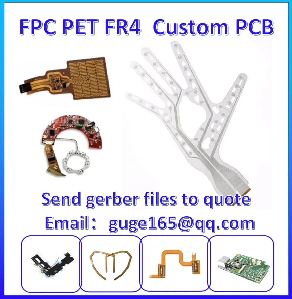Cartes de circuits imprimés PCB, cartes électroniques rigides-flexibles personnalisées, cartes FPC, 