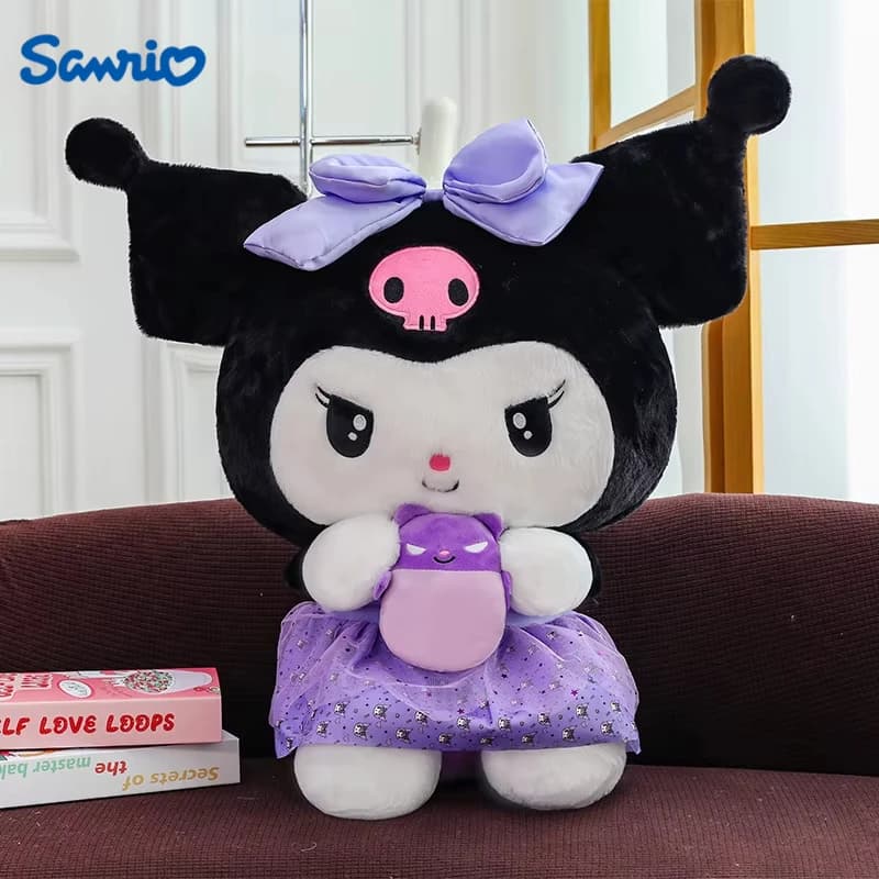 45/55/75CM grande taille Sanrio câlin un lapin Kuromi ma mélodie peluches dessin animé peluche enfan