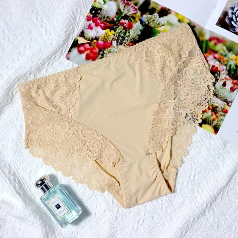 BEAUWEAR – sous-vêtements en dentelle unie, culotte fine sans doublure pour femmes, sous-vêtement gr