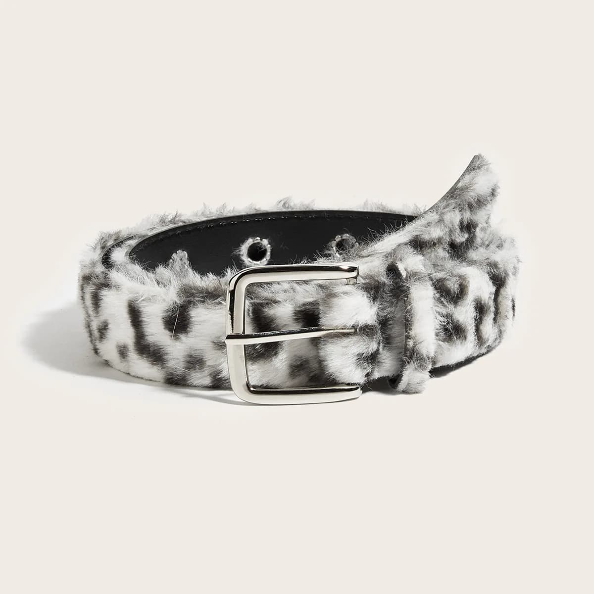 Ceinture en peluche rose pour femmes, tendance Y2k, accessoires pour jeans polyvalents, boucle ardil