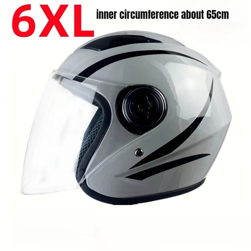 5XL 6XL grande circonférence de la tête 65cm Casque de Moto grande tête Casque automne hiver Casque 