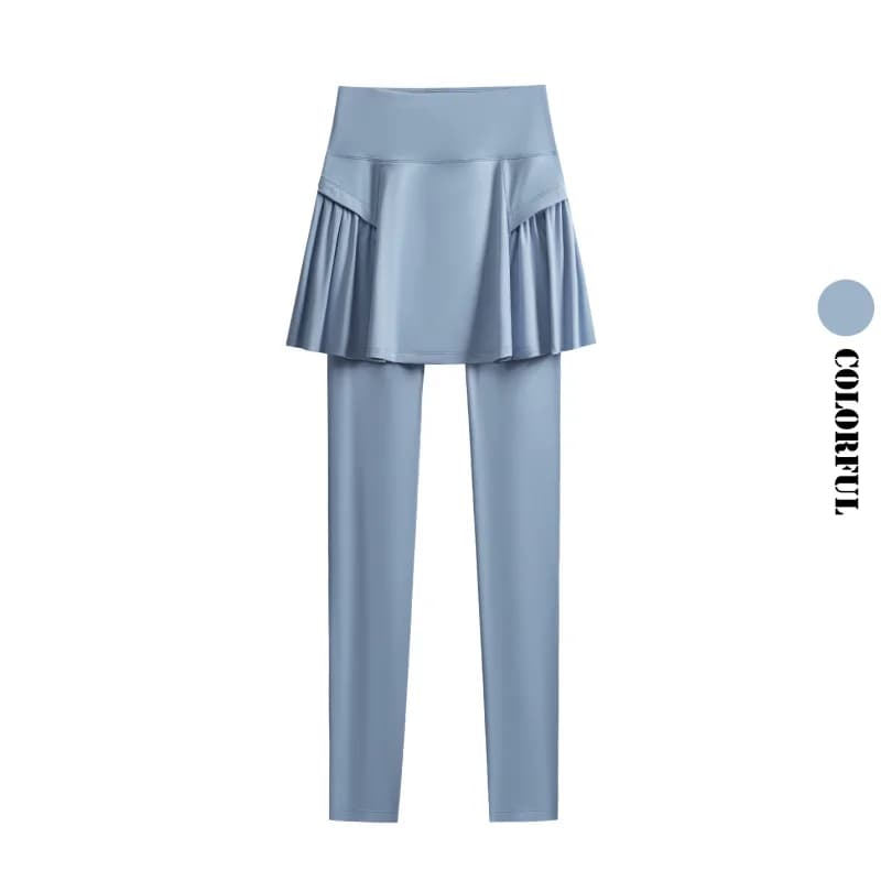 DRUR taille haute pantalons de Yoga 2 en 1 jambières d'exercices femmes respirant sport de gymnastiq