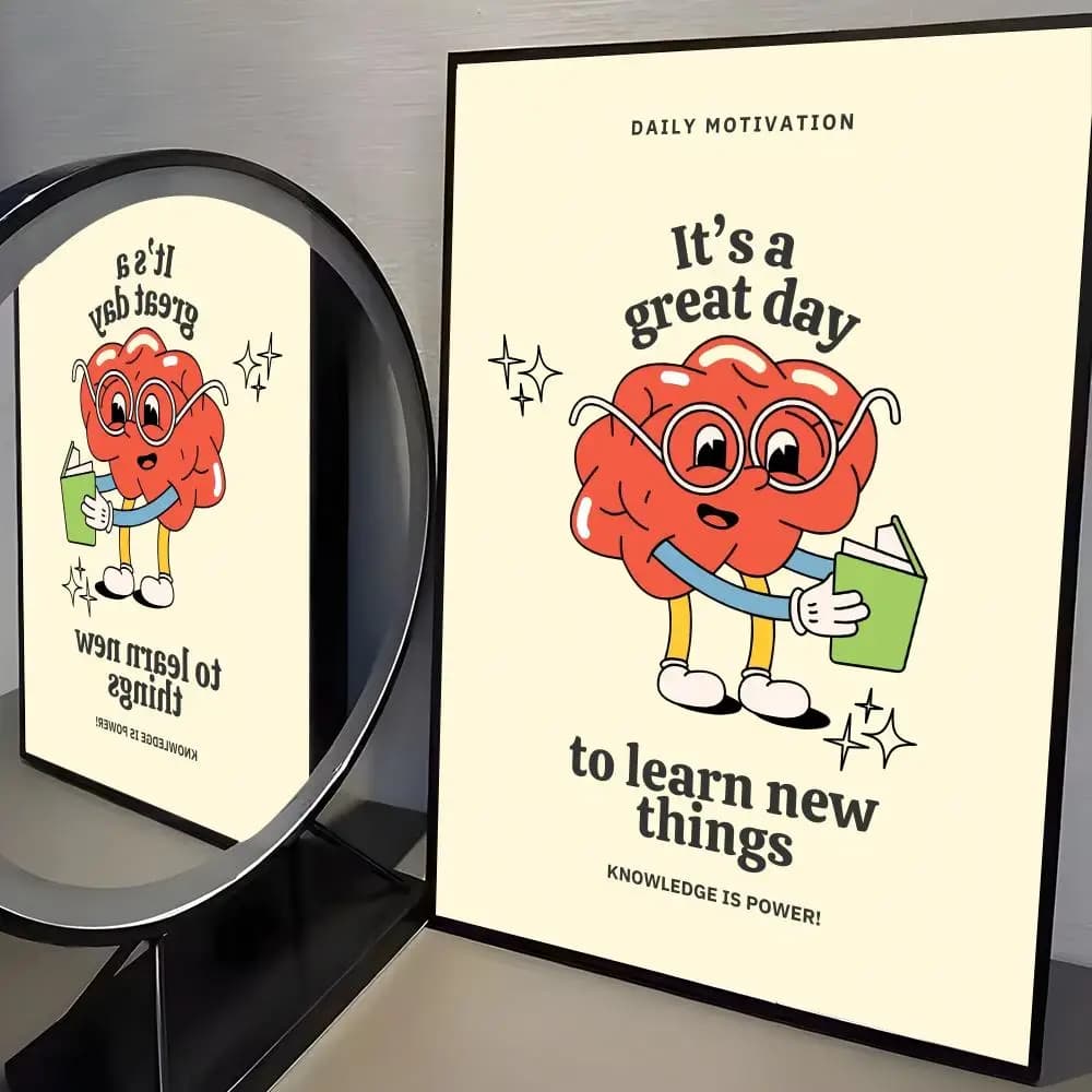 Affiche publicitaire amusante, autocollants muraux modernes et élégants pour la décoration de la mai
