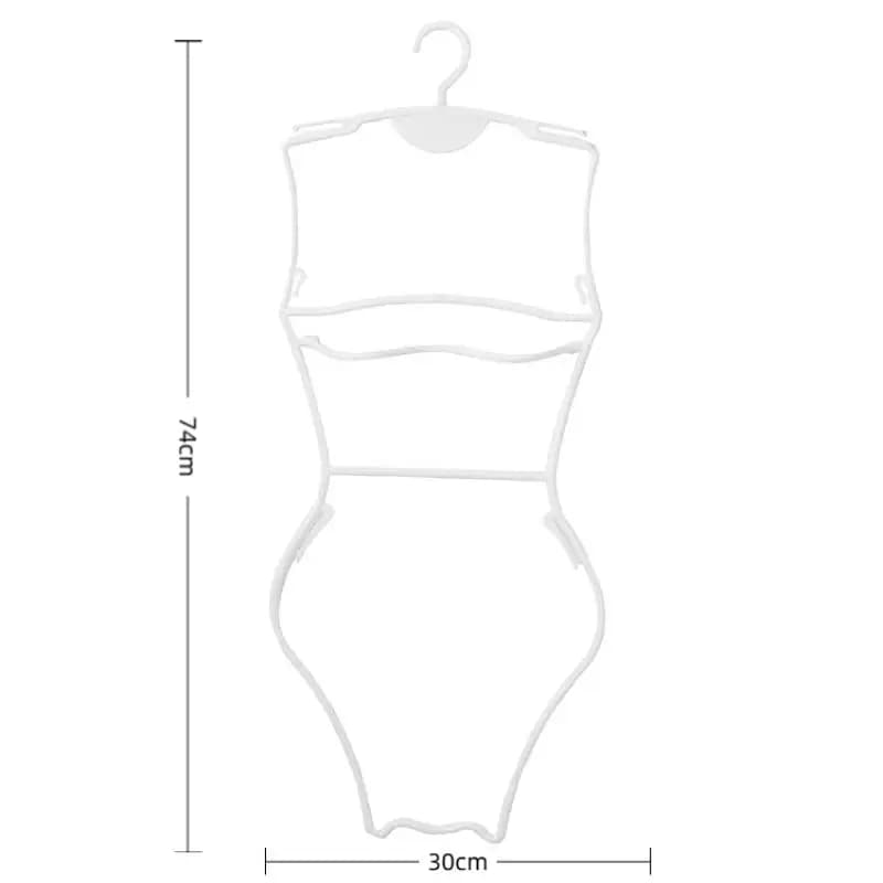 ✔ Cintre 3-en-1 pour maillots de bain, cintre en plastique en forme de corps pour sécher les maillot