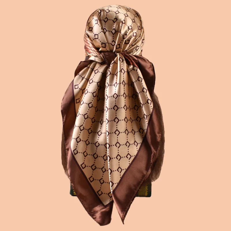 Foulard carré en Satin pour femmes, accessoire de plage d'été, à la mode, 90x90 pouces, multi-usage,