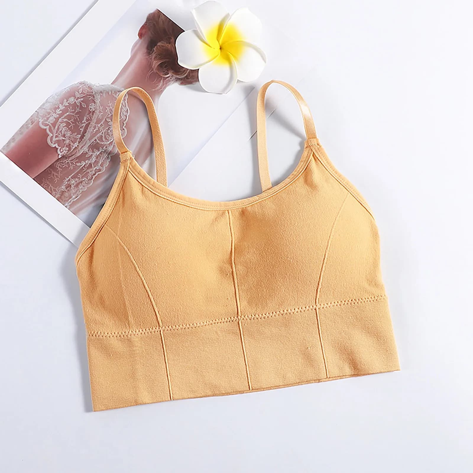 Soutien-gorge de sport rembourré avec soutien-gorge intégré, débardeur pour femmes, bretelles extens