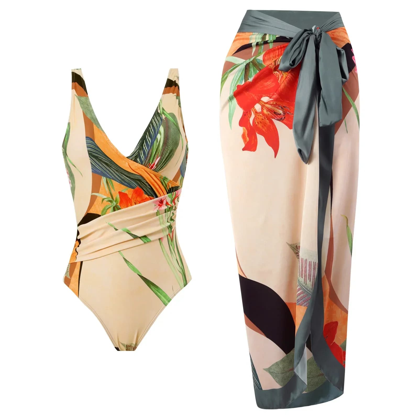 Maillot de bain vintage une pièce, haut, jupe, pour femmes, bikini, dos nu, robe de plage, de stylis