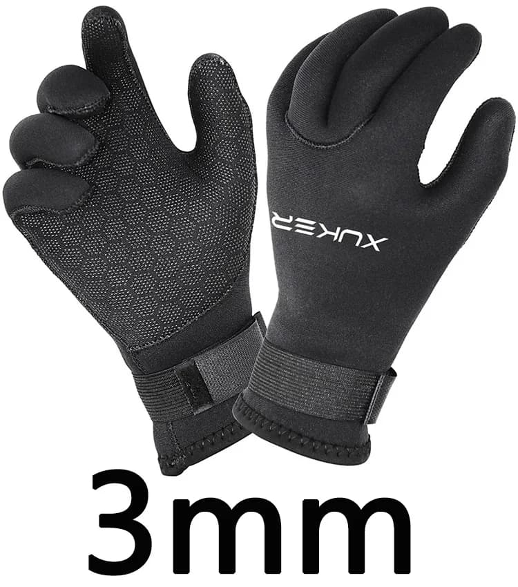 Gants de plongée en néoprène 3mm 5mm, garde au chaud pour la plongée en apnée, le surf, le kayak, le