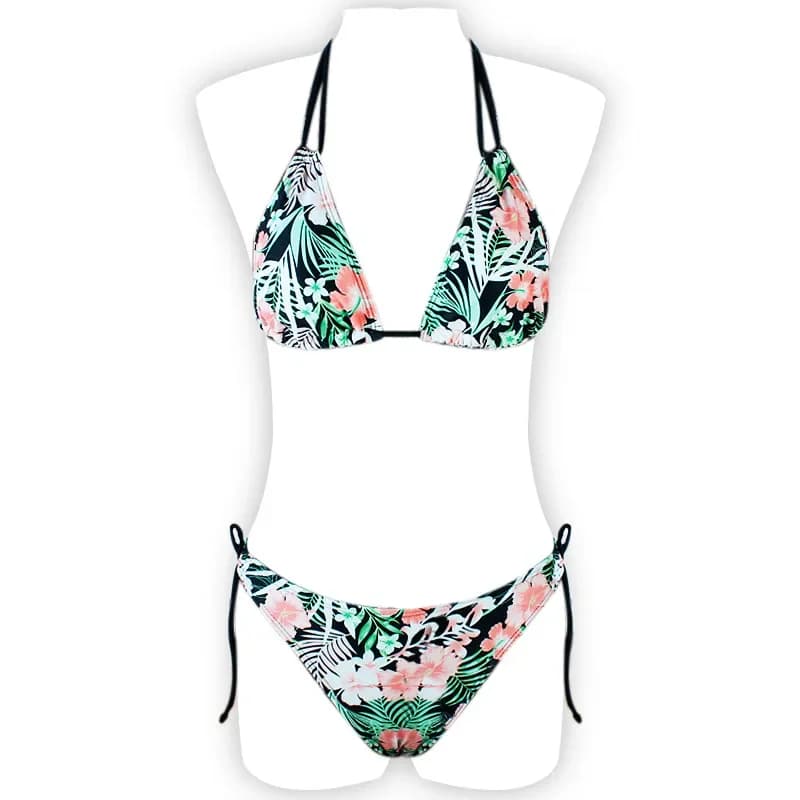2022 nouveaux maillots de bain femme Sexy Push Up Bikini ensemble maillot de bain femmes imprimer fl