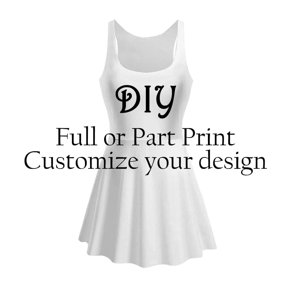 [You're My Secret] Robe d'été personnalisable pour femme, robe courte, impression 3D, sexy, élastiqu