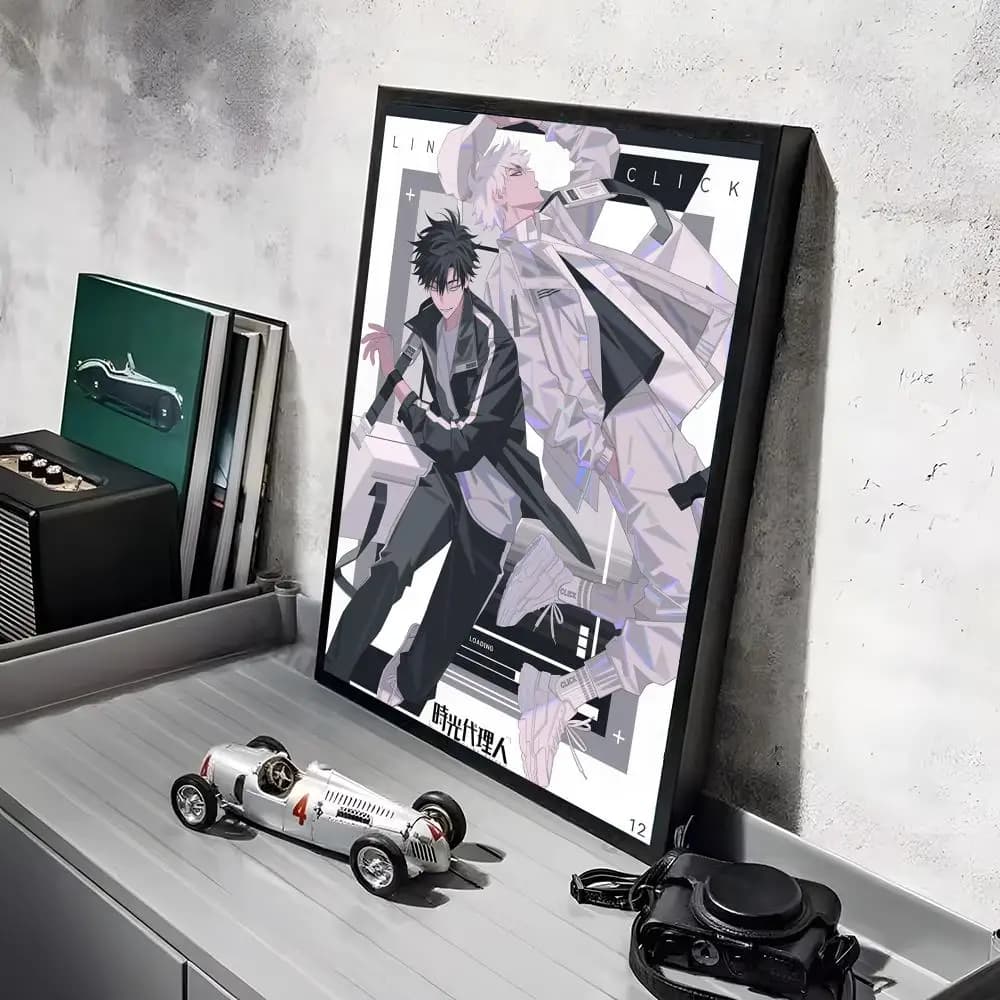 L-Link Click Anime affiche autocollants peinture murale auto-adhésive décor pour chambre salon maiso
