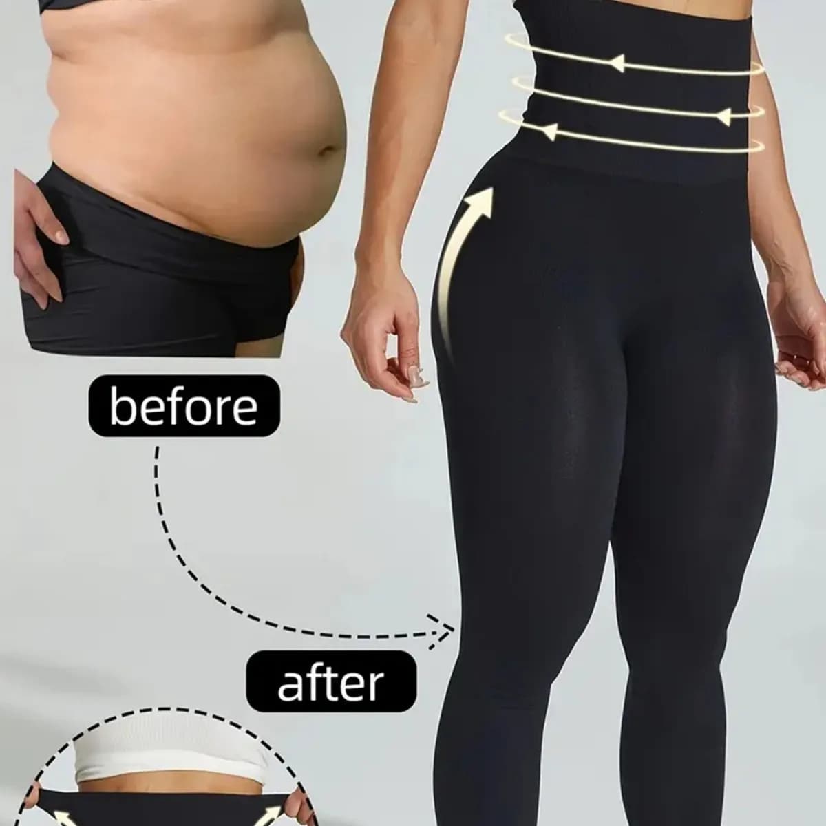 Pantalon de yoga taille haute grande taille, sculptant, rehausseur de fessiers, amincissant l'abdome