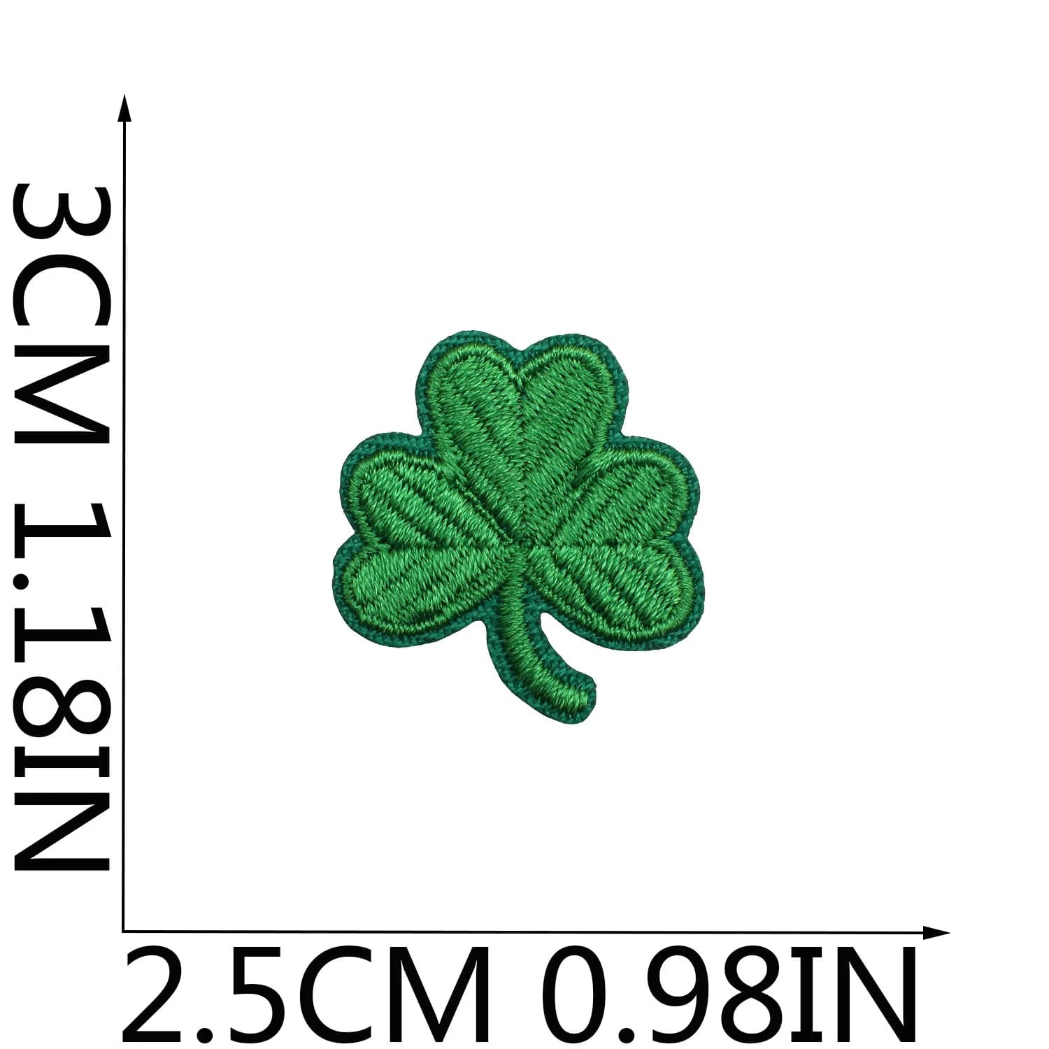 1 pièce/1 ensemble de patchs brodés en tissu Série Trèfle, décoration pour vêtements de fête, patch 