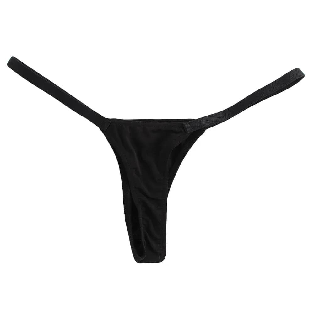 Femmes slips taille basse t-back élastique lait soie coton string femmes culottes Sexy Lingerie Sexy