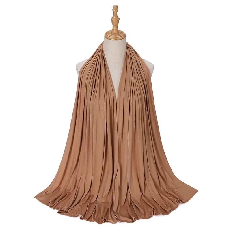 Grande taille Jersey Hijabs pour femme Turban coton mercerisé Hijab écharpe châle Turbans pour femme