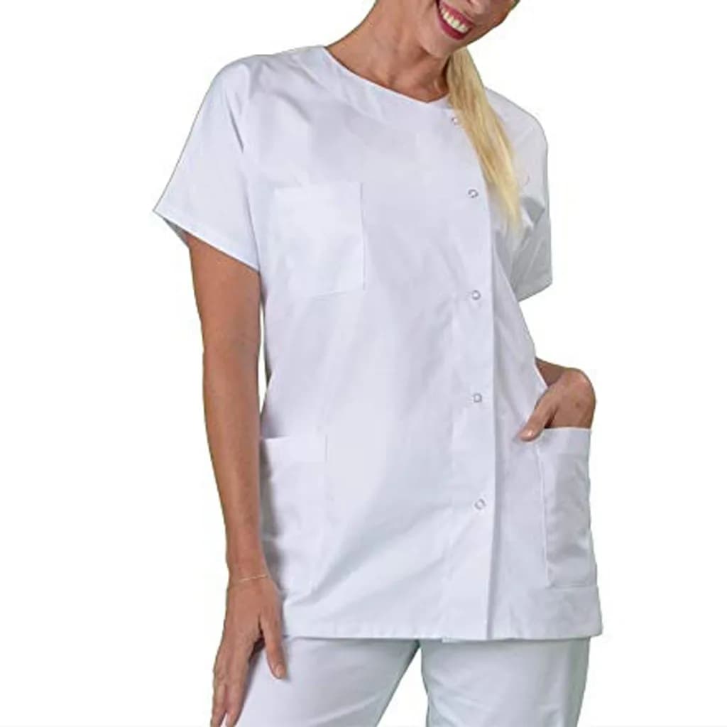 Nouvelles chemises blanches grande taille pour hommes et femmes, vêtements de travail pour couples, 