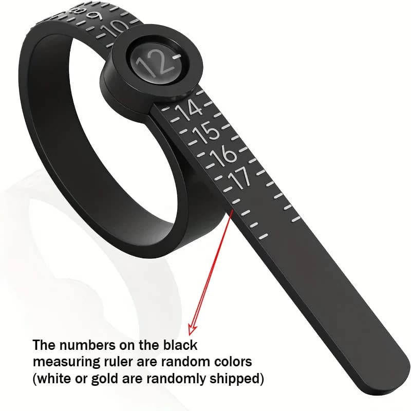 Mesure professionnelle de la taille de l'anneau 1-17, outil de mesure américain avec loupe, règle so