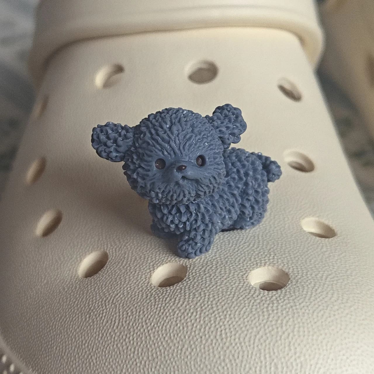 Breloques de chaussures en forme de chiot pour Crocs 3D Bichon Frise, pour garçons et filles, sandal