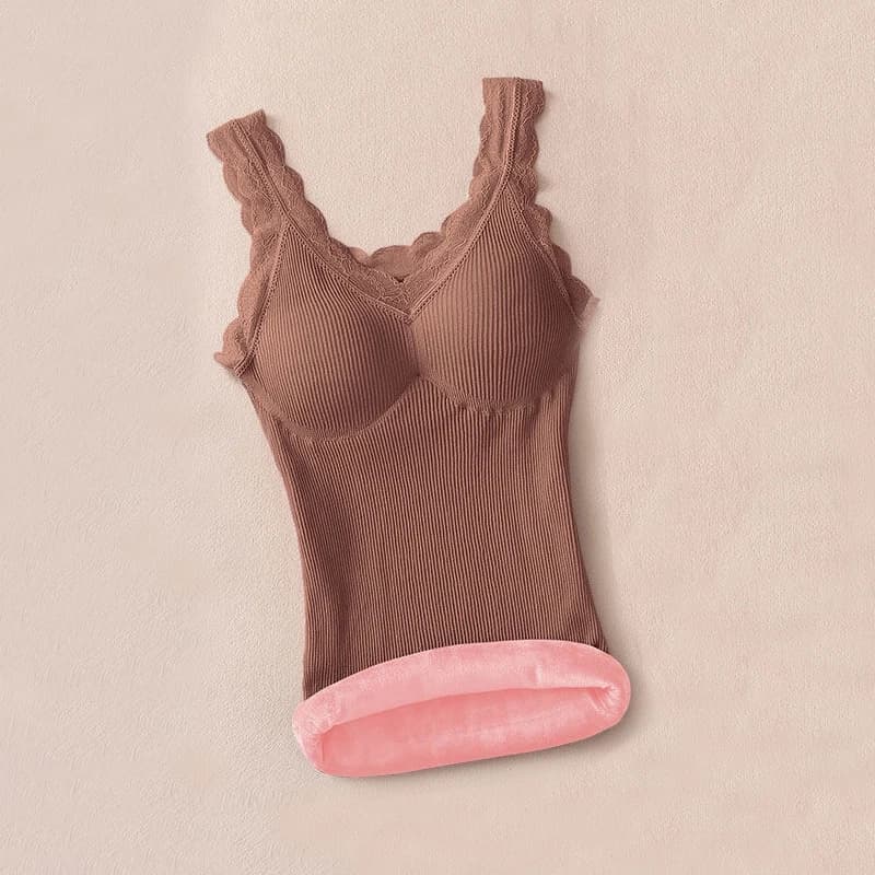 40-90 Kg Grande Taille Sous-Vêtements Thermiques Femme Velours Dentelle Col En V Sexy Mince Chaud Gi