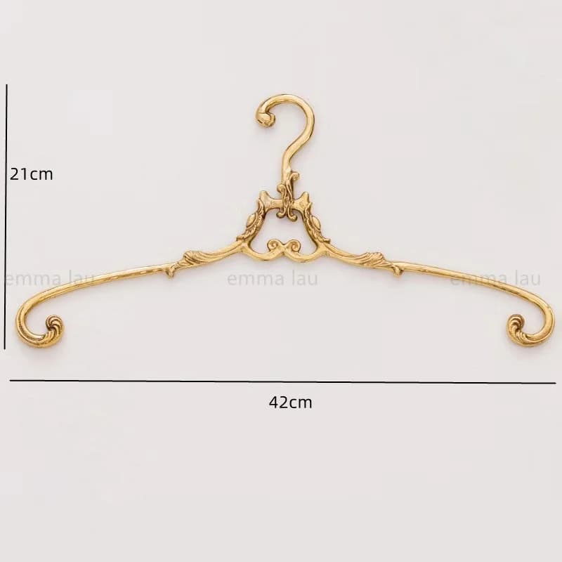 Palace-Cintre en Laiton Massif localité pour Vêtements de Bain, Décoration en Métal T1