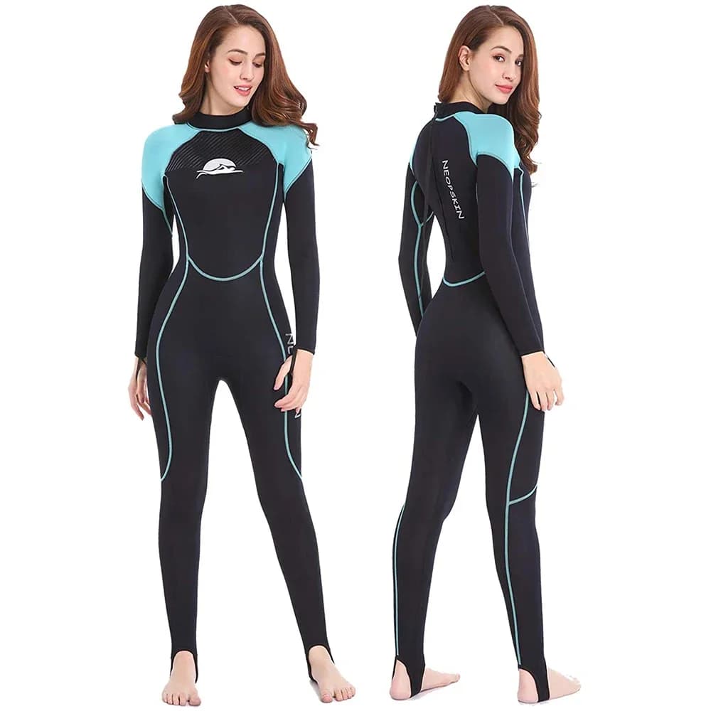 Combinaisons humides en néoprène 2mm pour femmes, combinaison complète pour la plongée en apnée, le 