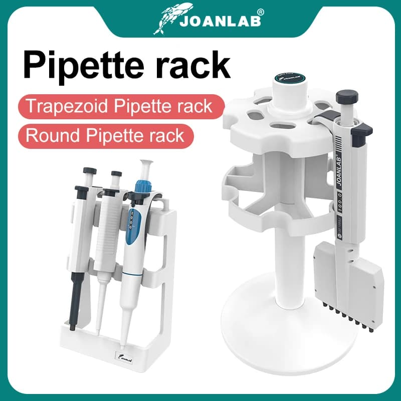 JOANLAB-support pour pipettes de laboratoire officiel, support trapézoïdal et support rond pour pipe