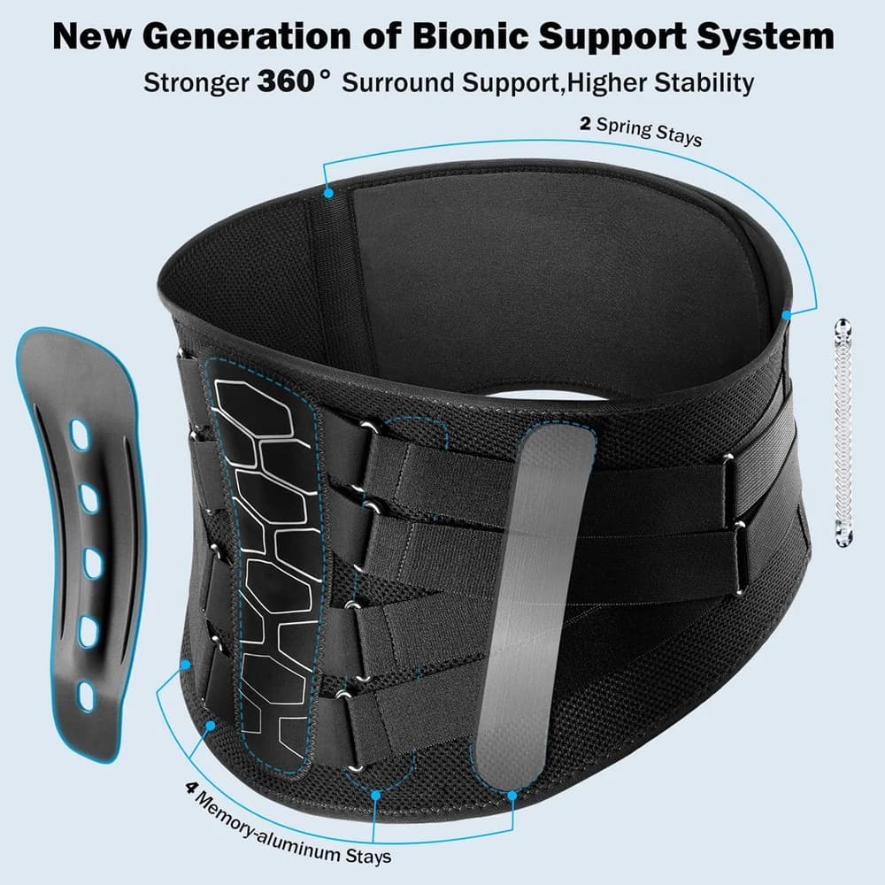 Ceinture de soutien lombaire pour soulager la douleur, ceinture de maintien du dos, ceinture de sout