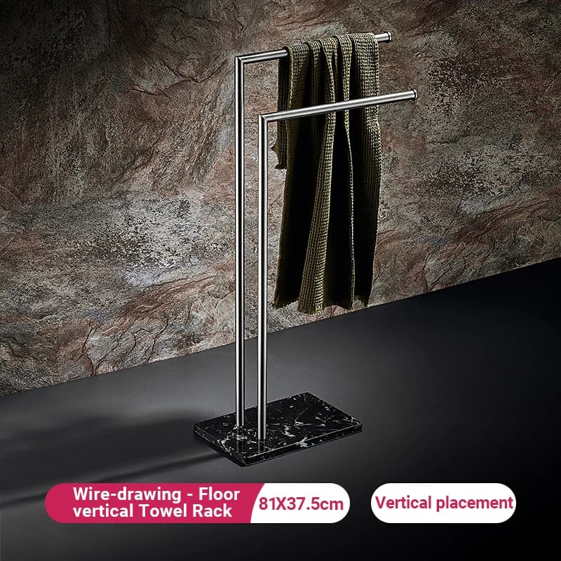 Base en pierre de marbre sur pied, porte-serviettes de luxe pour hôtel, étagère de rangement pour se