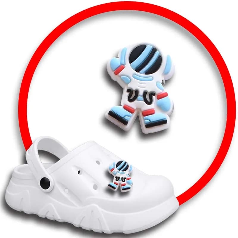 Épingles pour Crocs, Breloques, Accessoires de Chaussures, Astronome, Décoration de l'Espace, Jeans,
