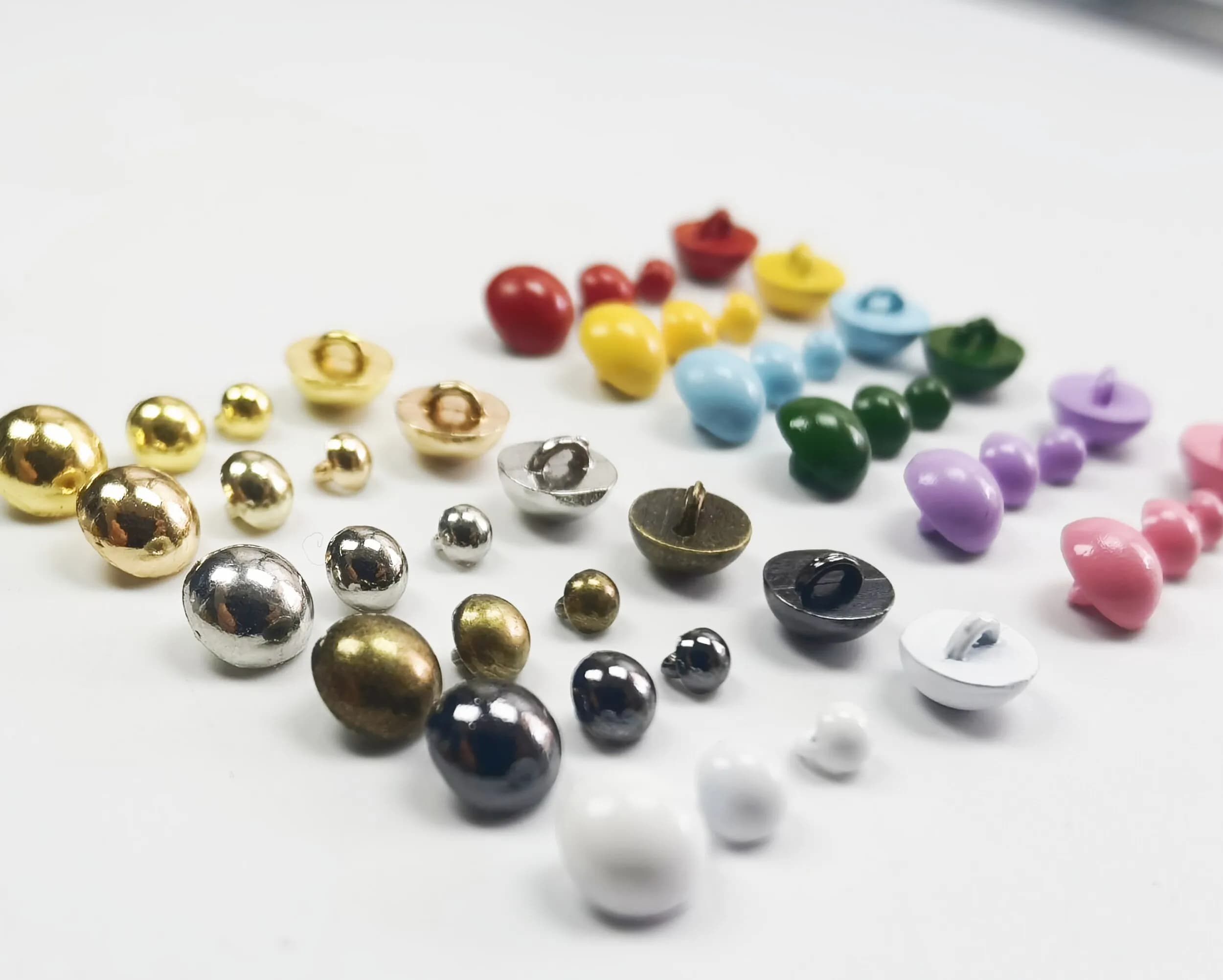 Mini boutons champignons de 3/4/5/6 mm, petits boutons à pied pour vêtements de poupées BJD, accesso