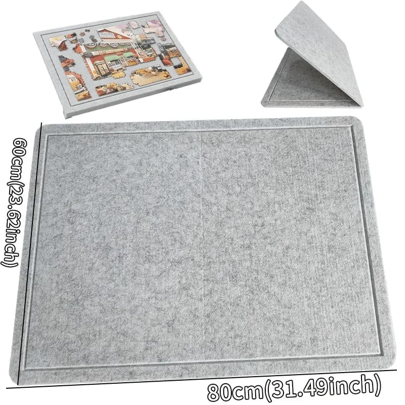 [Portable |   Planche de puzzle] Planche de puzzle portable |   Table avec tapis en feutre, fournitu