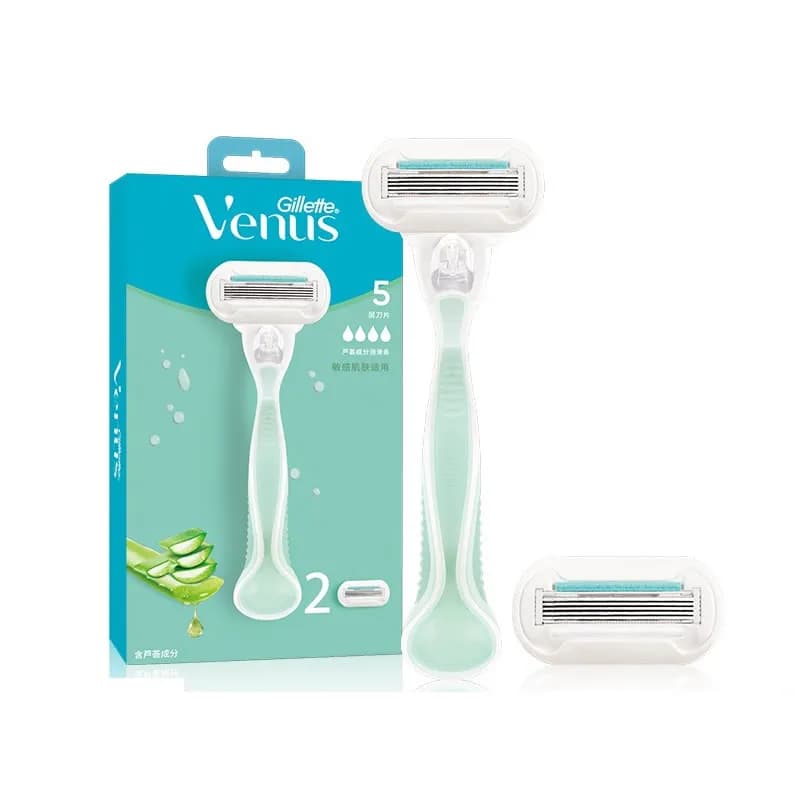 Gillette-Rasoir Manuel Venus pour Femme, Épilation Professionnelle, Rasage des Cheveux avec 5 Couche