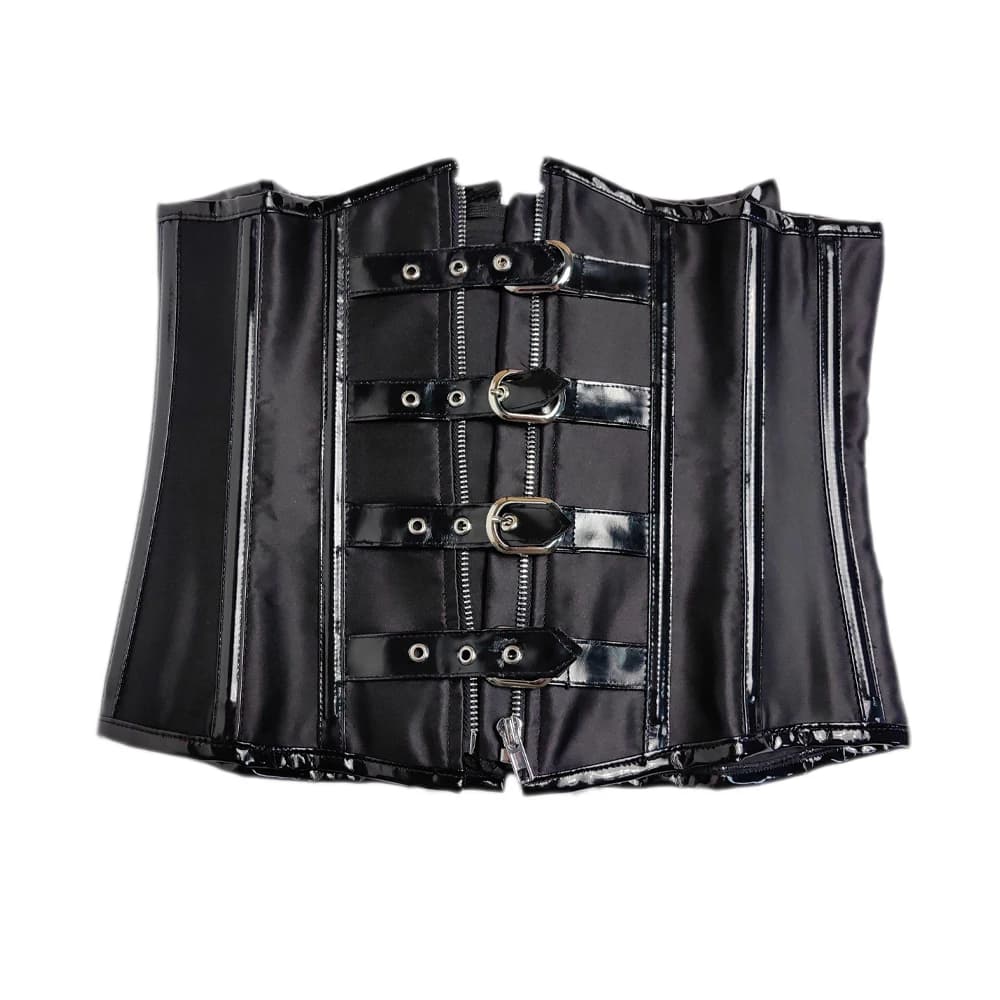 Corset d'entraînement de taille pour hommes, os en acier, hauts moulants à lacets, contrôle du ventr